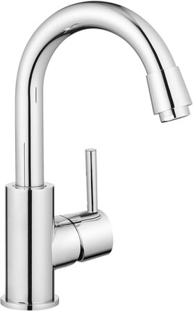 Змішувач для ванної кімнати GRIFEMA, одноlever, нержавіюча сталь, 180 мм, 3/8″, для гостей, G1002A (срібний)