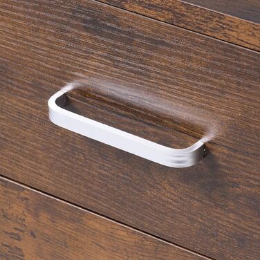 Шафа для документів SDHYL з 3 висувними ящиками на колесах, верхній ящик з замком, великий об'єм, для дому та офісу, ретро стиль