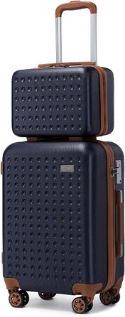 Валіза KONO з ABS пластику, ручна, 76x50x31 см, з TSA замком, біла