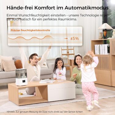 Зволожувач повітря Luxaid HU-802 4.5л з пультом, гігростатом, таймером та автовимкненням для спальні та великих приміщень