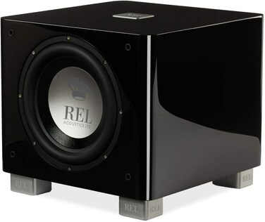 Сабвуфер REL Acoustics T/9x, фронтальний 25,4 см, стрілка бездротова, чорний глянець