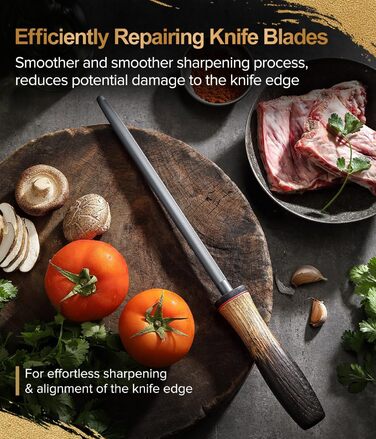 Набір кухонних ножів XINZUO Damaststahl: професійний шеф-ніж, кухонні ножі з дамаської сталі, преміум-якість, ергономічна ручка з білого дуба, серія Mo (заточувач у комплекті)