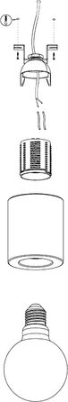 Підвісний світильник EGLO Turialdo, підвіска з 1 шнуром полум'я Підвіска промислова, вінтажна, виготовлена з дерева та сталі в натуральній, чорній, обідній настільній лампі, світильник для вітальні з цоколем E27 (стельовий світильник)