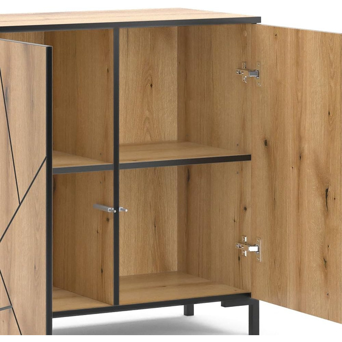 Комод з 2 шухлядами Vicco Hatto, 124 x 69.6 см, дуб