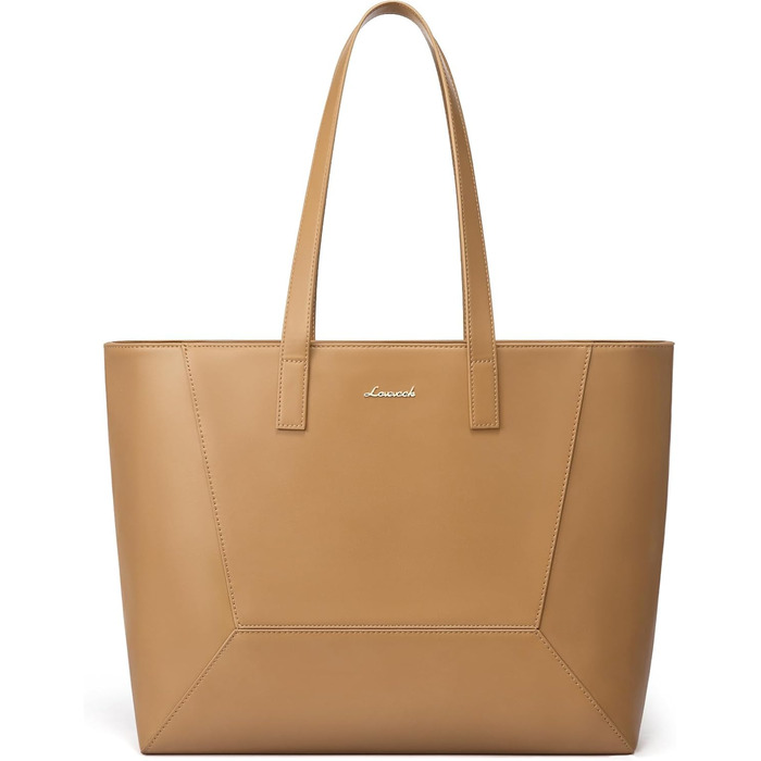 Сумка жіноча LOVEVOOK з натуральної шкіри, велика містка, на плече, тоут, для роботи та повсякденного використання, коричнева
