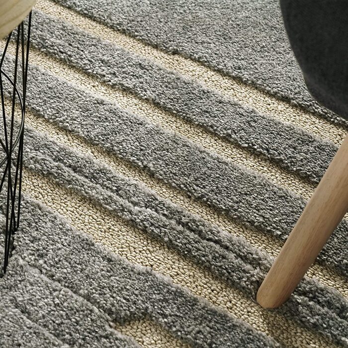 Домашній килим Paco з високим ворсом для вітальні, кошлатий 3D, вінтажний вид в стилі етно-бохо, м'який, розмір колір (200x280 см, сірий)