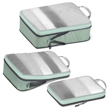 Набір компресійних органайзерів для одягу в подорожі Cipway, 6 шт, сітчасті легкі пакувальні куби для валізи та рюкзака, шавлієво-зелений