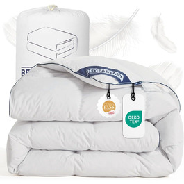 Преміум ковдра з гусячого пуху та пера 135x200 см, цілорічна, з біо-бавовни, сертифікація Öko-TEX 100, DOWN Pass, RDS, 135 x 200 см