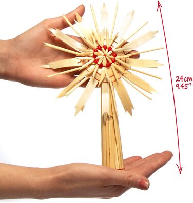 Набір з 69 солом'яних зірок COM-FOUR для ялинки, підвіски з соломи, верхівка, новорічний декор 3-17 см