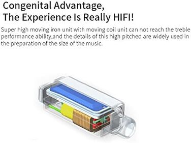 Навушники-вкладиші KZ ZSN, 1BA 1DD, HiFi, 0.75мм 2-pin, шумозаглушення, з мікрофоном, чорний