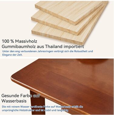 Дерев'яний письмовий стіл з шухлядою та вішалкою, 100x50x75 см, YD-WD01N, Рустикальний коричневий