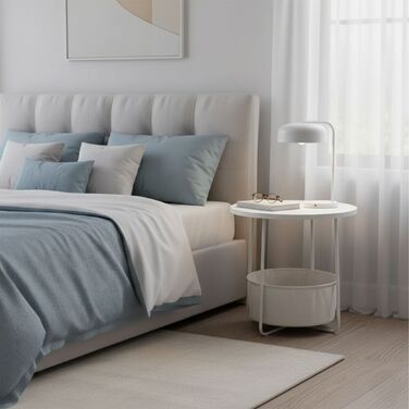 Relaxdays: Приставний столик з кошиком