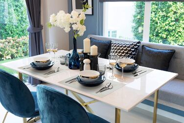 Набори серветок на стіл, 6 шт., сірі, PVC-вініл, миючі, термостійкі, для кухні та їдальні