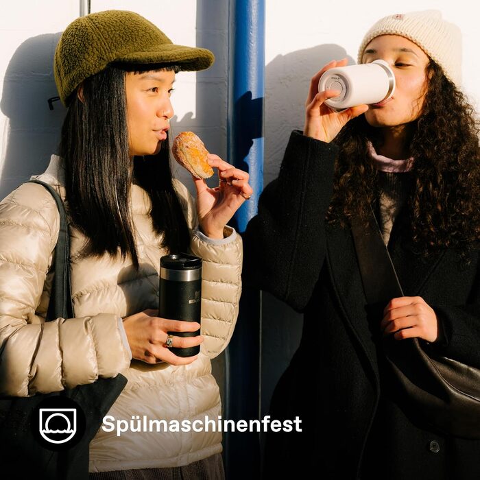 Термокружка Stanley Aerolight Transit - 350 мл, чорна - Зберегає тепло до 6 годин, миється в посудомийній машині, для кави з собою