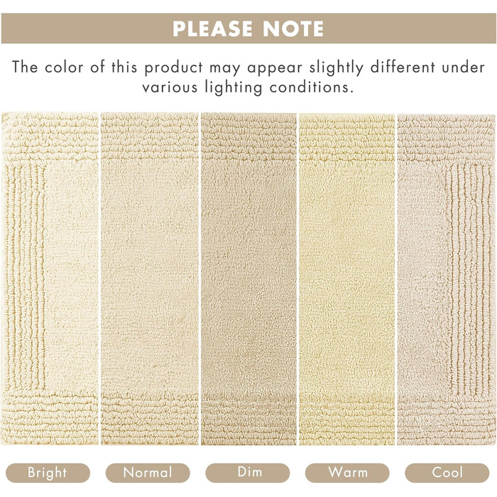 Килимок для ванної кімнати Madison Park Signature Splendor, 100% бавовна, високий ворс, 53x86 см