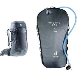 Туристичний рюкзак deuter Futura Pro 36 чорно-графітовий комплект з термосумкою Streamer Thermo Bag 3.0