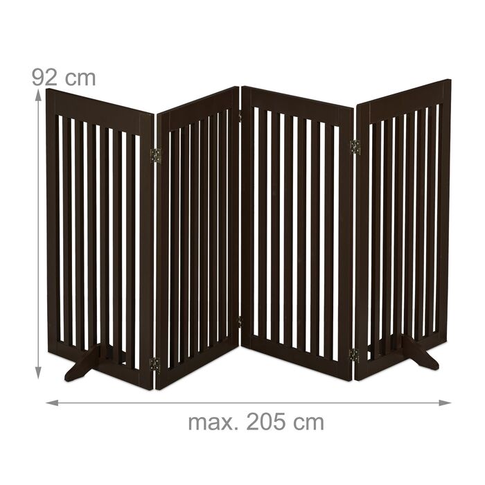 Захисний бар'єр Relaxdays коричневого кольору, 92 см