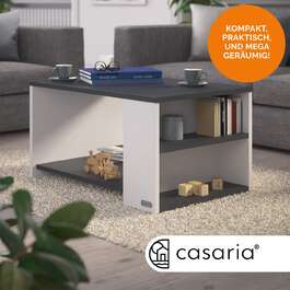 Столик журнальний Santa Cruz White/Anthracite 90x60x50см