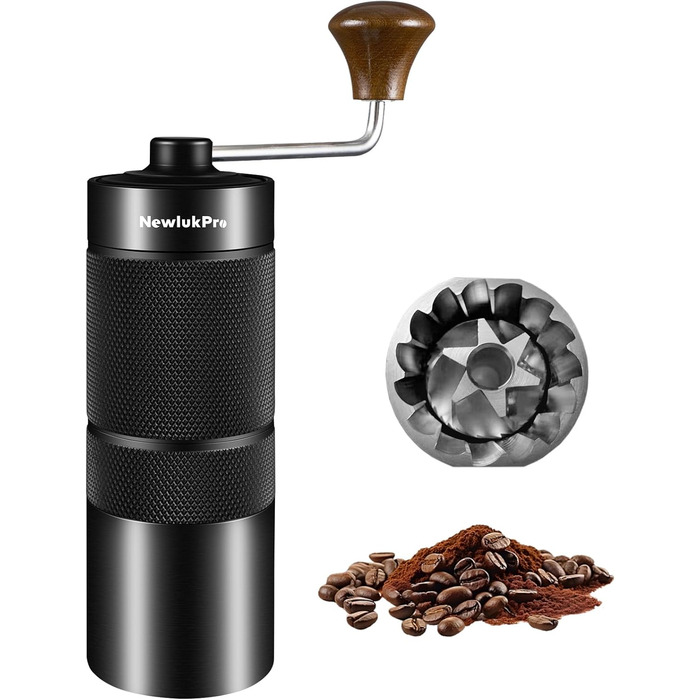 Ручна кавомолка M6 для приготування еспресо, 25г, з шліфувальним механізмом Hexagonal, портативна