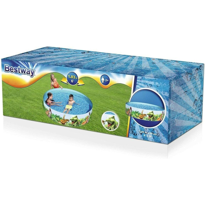 Дитячий басейн Bestway FillN Fun, підводний світ, 152x25 см (183x183x38 см)