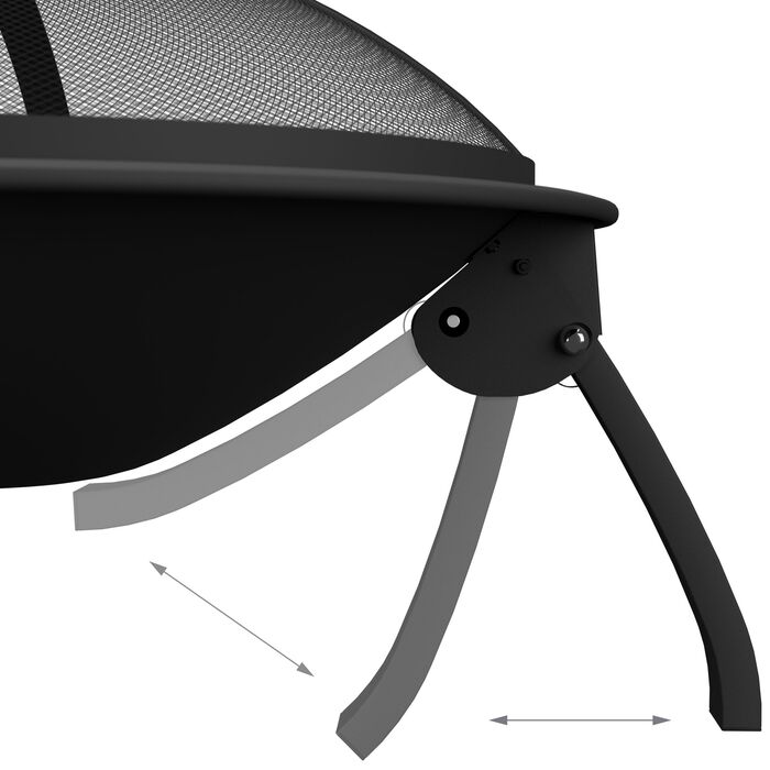 Вогнище Relaxdays з грилем