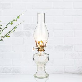 Скляна гасова лампа Ycxydr, 32 см, масляна лампа, скляна класична декоративна лампа в стилі ретро для весілля, свята, прикраси, масляна лампа великої ємності