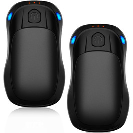 Електричний грієчка для рук, перезаряджуваний, USB, 2 шт. (чорний)