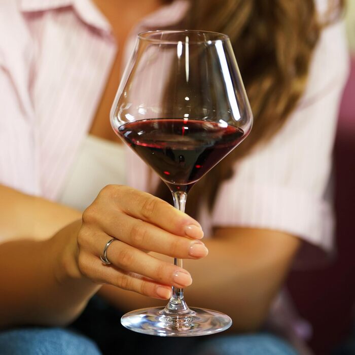 Бокали для червоного вина Stölzle Lausitz Revolution 6 шт, 490 мл - Кришталеві келихи для вина, міцні, для Бургундії