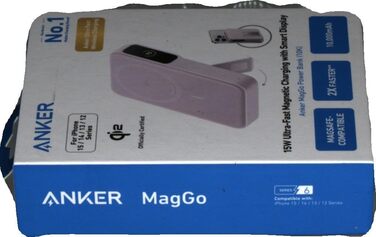 Вт MagSafe Powerbank, 10 000 мАг, дисплей і підставка, для iPhone 16/15/14/13, в т.ч. USB-C, 15