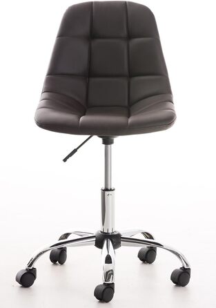 Офісний стілець Emil від CLP: регульована висота, поворотний, з оббивкою з штучної шкіри, білий (колір: коричневий)