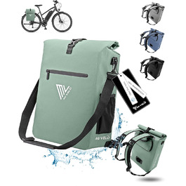 Для багажника - Сумка для багажу 3-в1 Рюкзак-рюкзак через плече - 100 водонепроникна та не містить ПВХ - зі знімною сумкою для ноутбука (Mint)