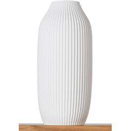 Підлогова ваза 3D Vase Stella L 30см для трави пампаси біла