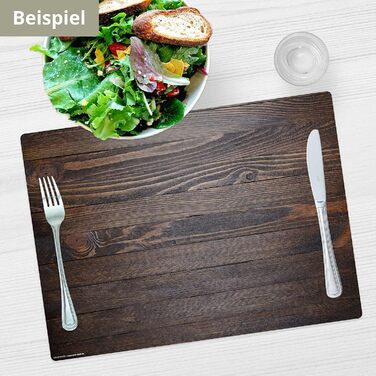 Набір килимків на стіл | 4 шт. з дерева (вініл) - антиковзаючі, без BPA - Made in Germany