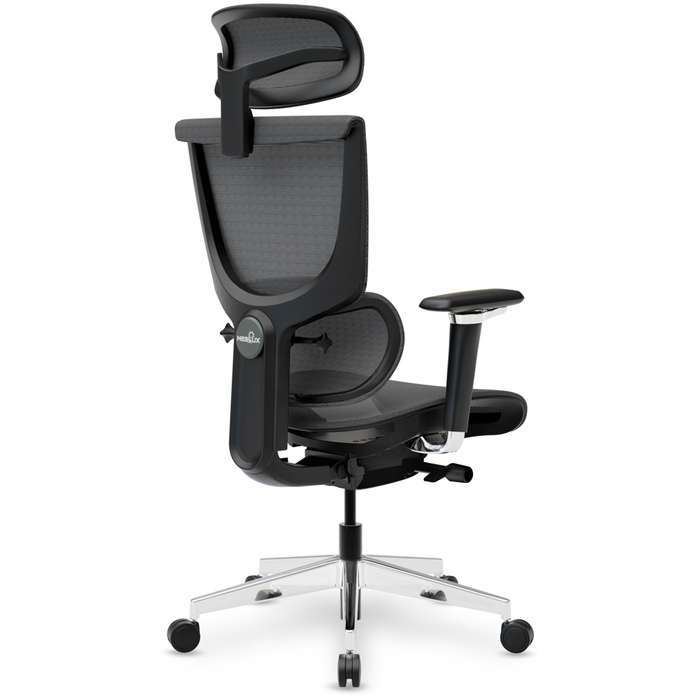 Крісло Mealux S8 Air Black (арт. HF-S8P M/B)