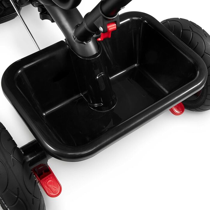 Триколісний велосипед HyperMotion з ручкою для батьків 3-в-1, сірий - для дітей від 1 до 4 років (до 20 кг)