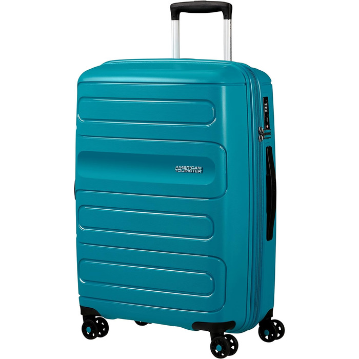 Валіза та візки American Tourister Sunside, M (67,5 см - 72,5/83,5 л) бірюзовий (повністю бірюзовий)