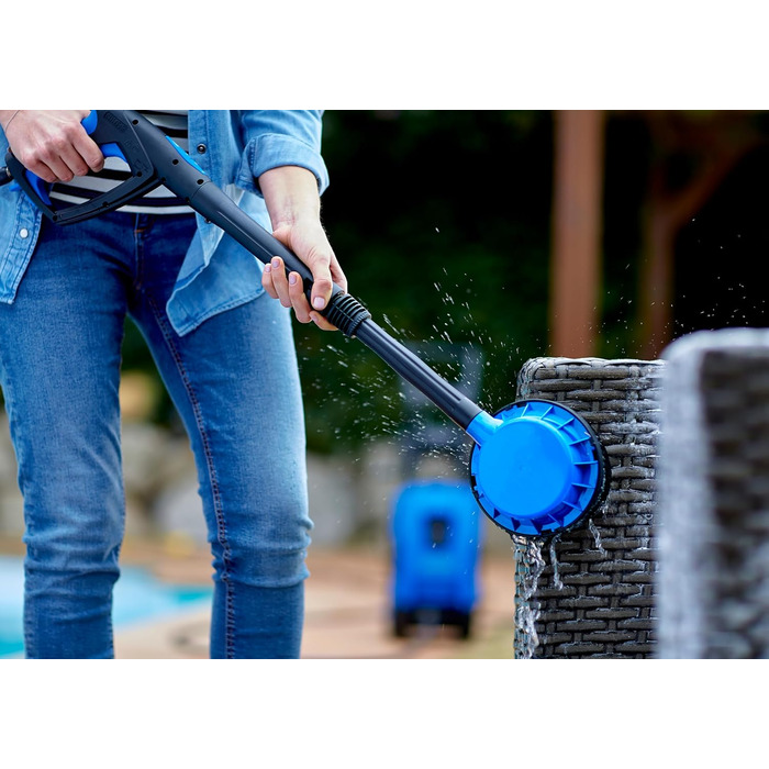 Мийка високого тиску Nilfisk E 145 Bar з піногасником, набором для чищення поверхонь, щіткою та набором для прочищення труб (2100 Вт) E145.4 + Mid Patio