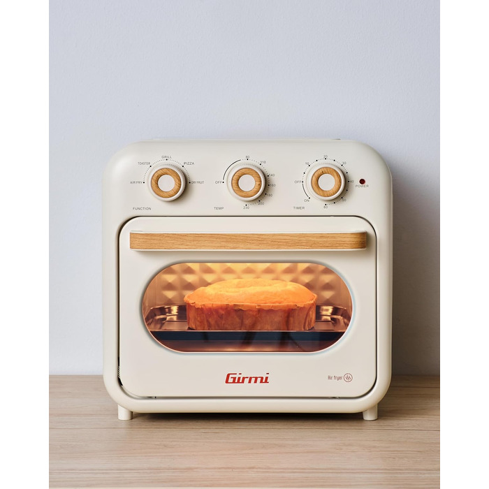 Фритюрниця Girmi FG28 Ecofrit 14L з функцією мультиварки, 1300W, 14 літрів, з підсвічуванням, 5 програм, рецепти в комплекті