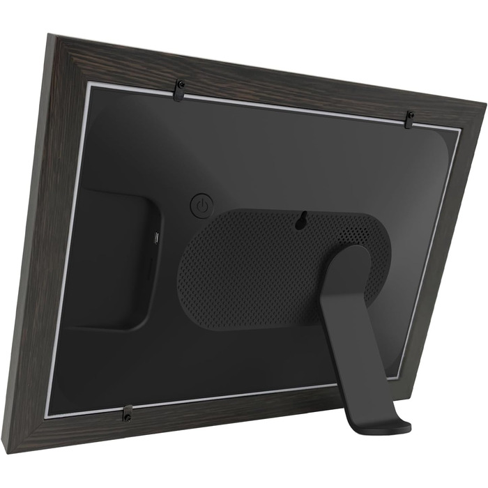 Цифровий фоторамка Cytem 10.1 дюйма | Wi-Fi, FrameO Software, 32GB, Сенсор руху, Автоматичне повороту, IPS 16:10, Touchscreen, Коричневе дерево