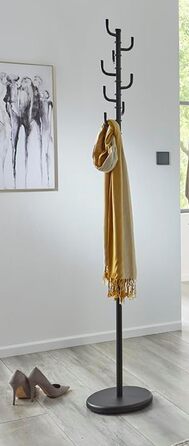 Вішалка для одягу HAKU Möbel, білий метал, 170x29 см, сучасний стиль