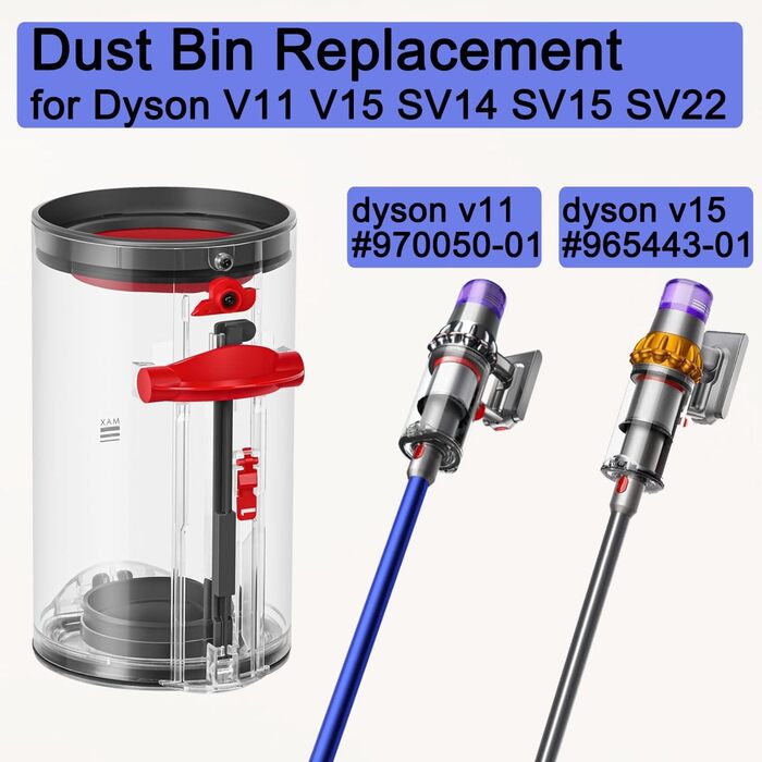 Контейнер для пилу Cleptorize для Dyson V10/V11/V15, запасна частина 969509-01, аксесуари для пилозбірника