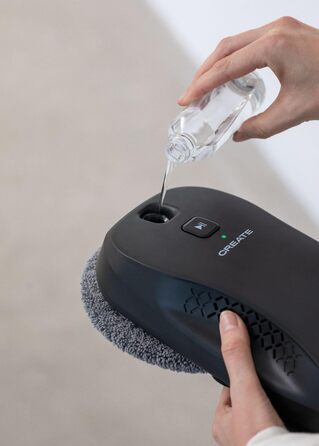 Робот для миття вікон WIPEBOT PRO з Wi-Fi, автоматичний, подвійний злив води, 2 режими розпилення, розпізнавання кутів і країв, кабель безпеки 5 м, бак 60 мл