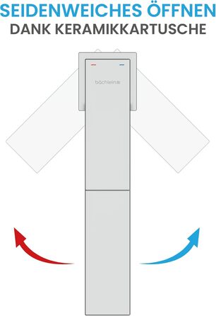 Змішувач для ванної кімнати Bächlein Imatra, однолеверний, хром, сучасний дизайн