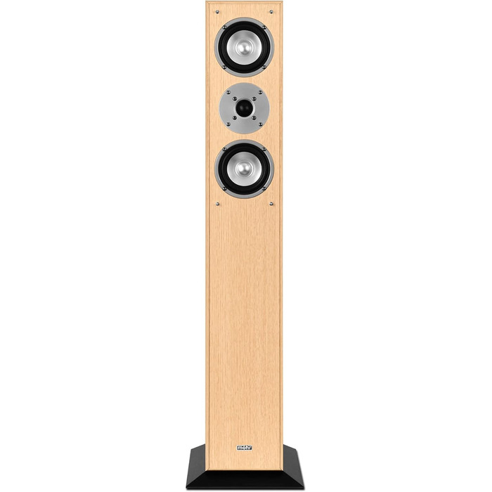 Підлогова акустика mohr SL15 Oak, звук HiFi, елегантна дерев'яна акустика для стерео або домашнього кінотеатру