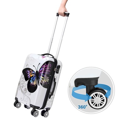 Жорсткий чохол для коліс 360º Полікарбонат Butterfly 98L