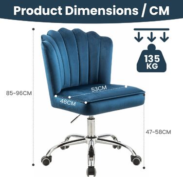 Крісло для офісу Fiximaster Homeoffice: регульоване, з м'якою оббивкою, золоті ніжки, до 135 кг (зелений/блакитний)