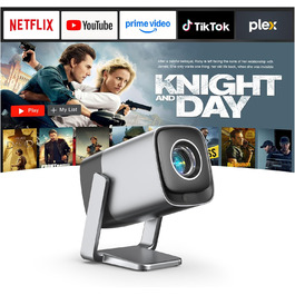 Mini проєктор 1080P з WiFi, Bluetooth, Dolby Audio та автофокусом, XuanPad, 210° обертання, фільтр пилу та система охолодження