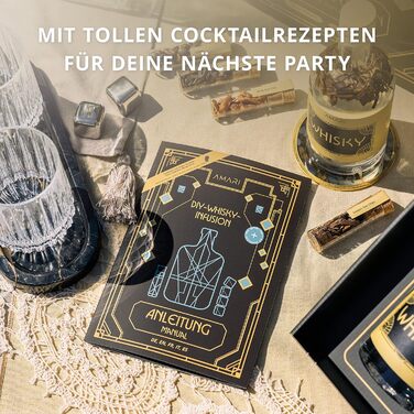 Набір для приготування віскі AMARI® DIY – ідеальний подарунок для поціновувачів, з аксесуарами для домашнього виготовлення та дегустації