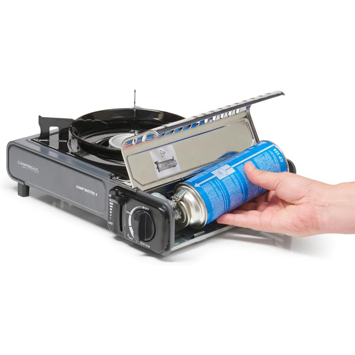 Газовий намет Camp Bistro 3 від Campingaz - компактний одноконфорочний намет для кемпінгу з валізами, 2200 Вт