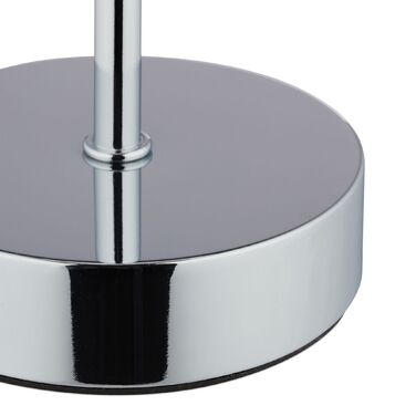 Relaxdays Кришталева Настільна Лампа з Шовковим Плафоном